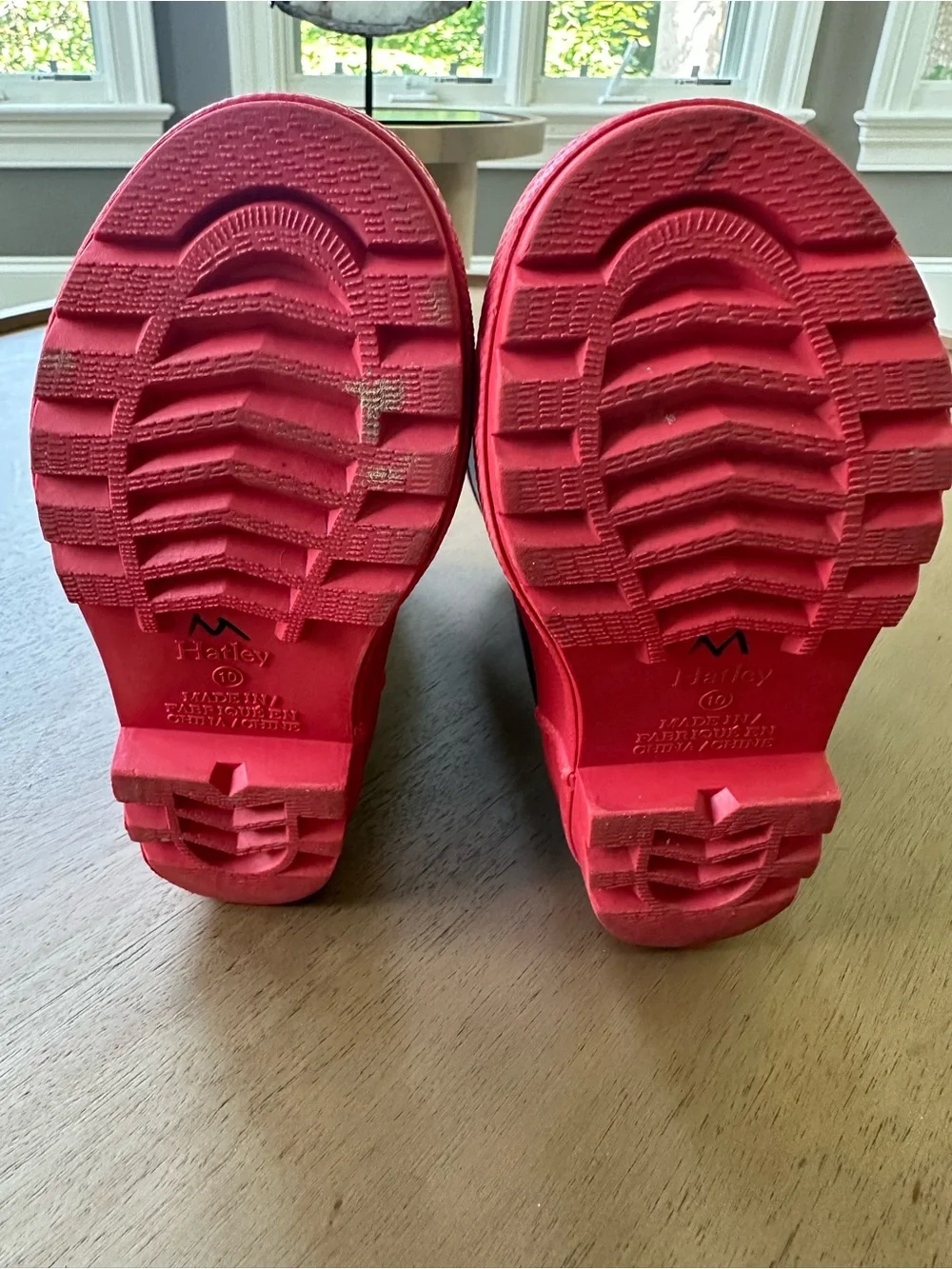 Hatley Matte Rain Boots, Size 10 Little Kid, Navy & Red